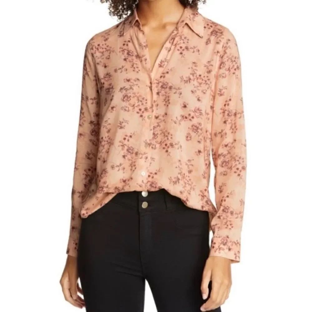 NWT L'agence Holly Floral Blouse